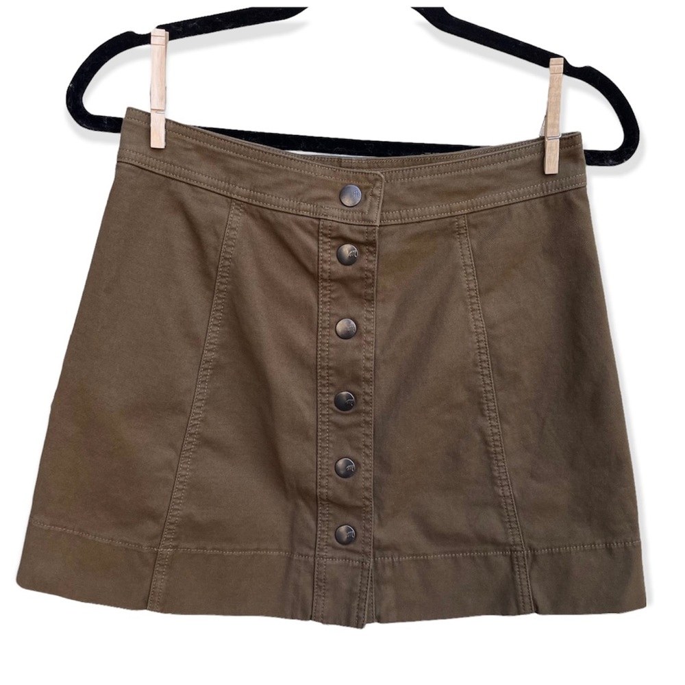 Madewell Metropolis Snap Skirt Sz 4